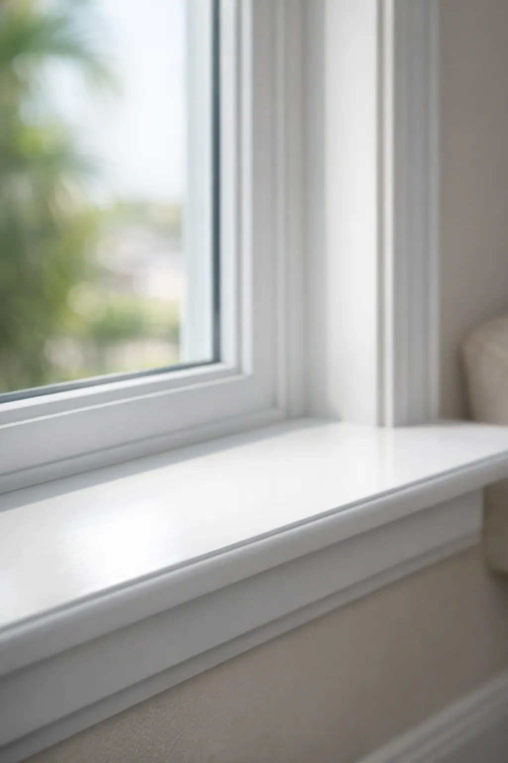 Close-Up of Interior Window Stool