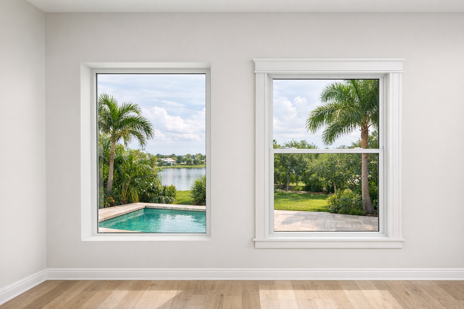 Drywall Return and Cased Window Comparison