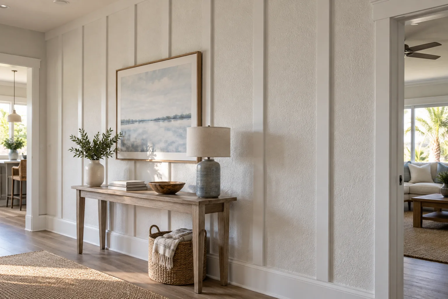 Visible texture between battens