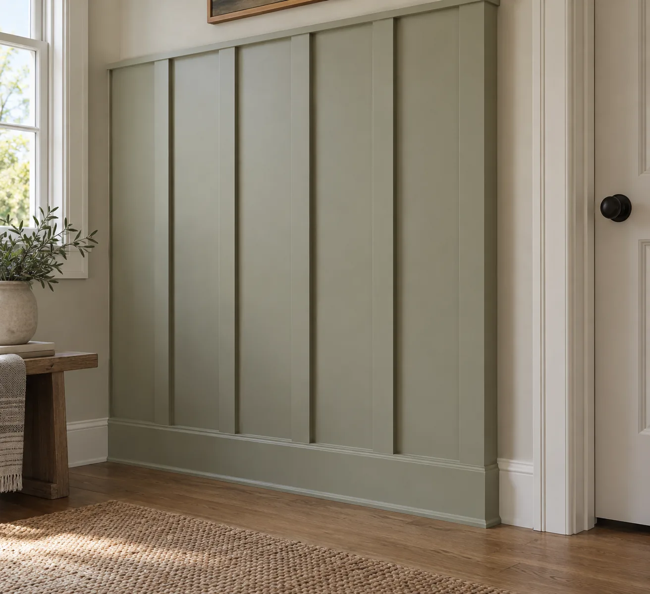 Smooth backing at a doorway