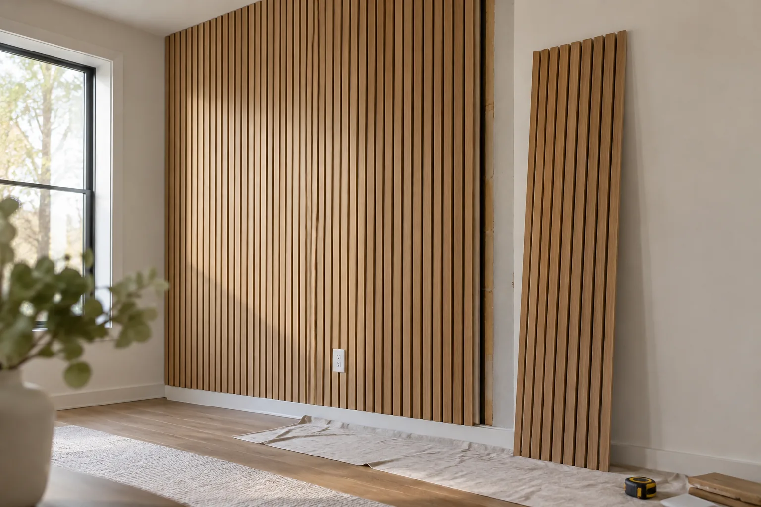 Fitting a prefabricated panel